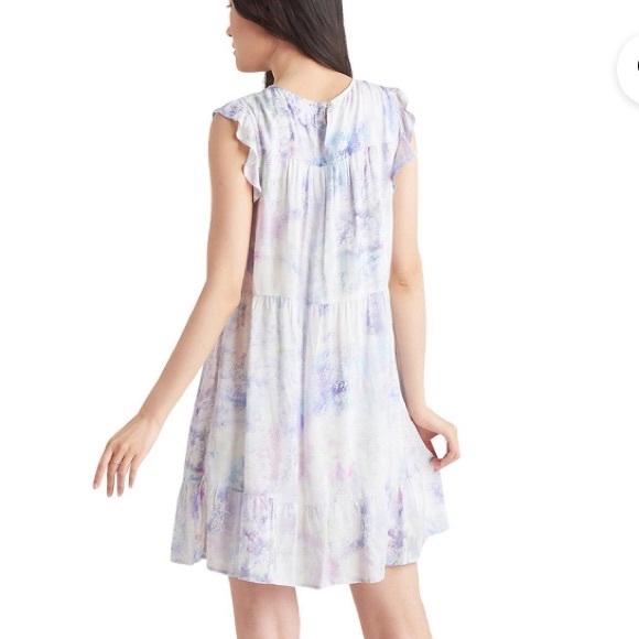 🎁10 for $100🎁 ruffle sleeve flowy mini dress - Picture 2 of 9